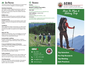 ACMG Route Planing Guides